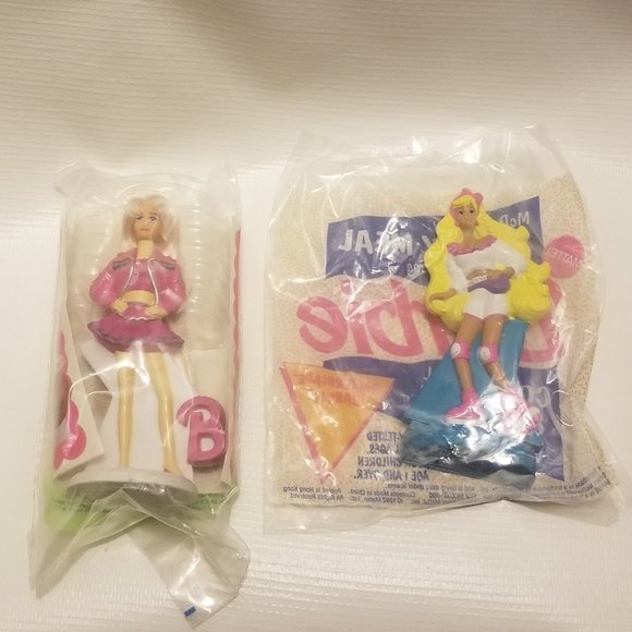 Barbie Other - 2 NIB NWOT 90s Barbie kids meal toys